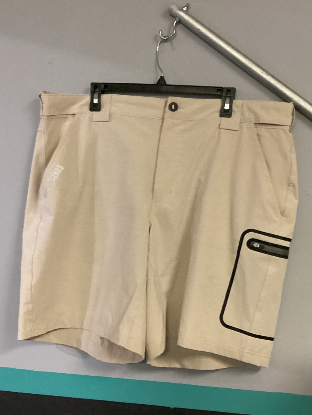 Reel Legends Beige Cargo Shorts with Black Trim